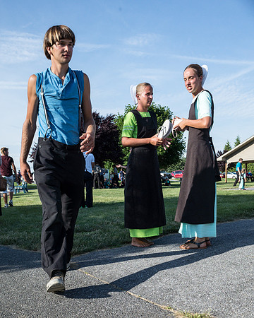 Amish Teens in the Park