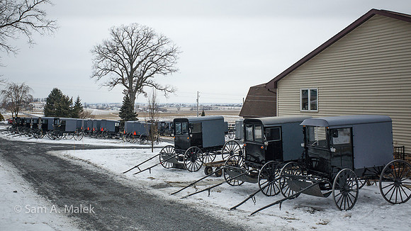 Amish Winter Wedding - Parked II
