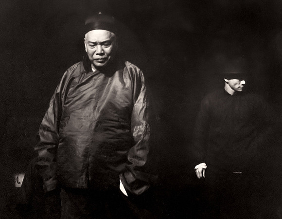 Chinese Merchant with Bodyguard (Genthe)