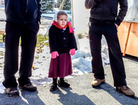 Little Amish Girl in Winter