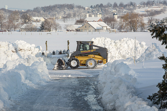 Amish Snow Plowing